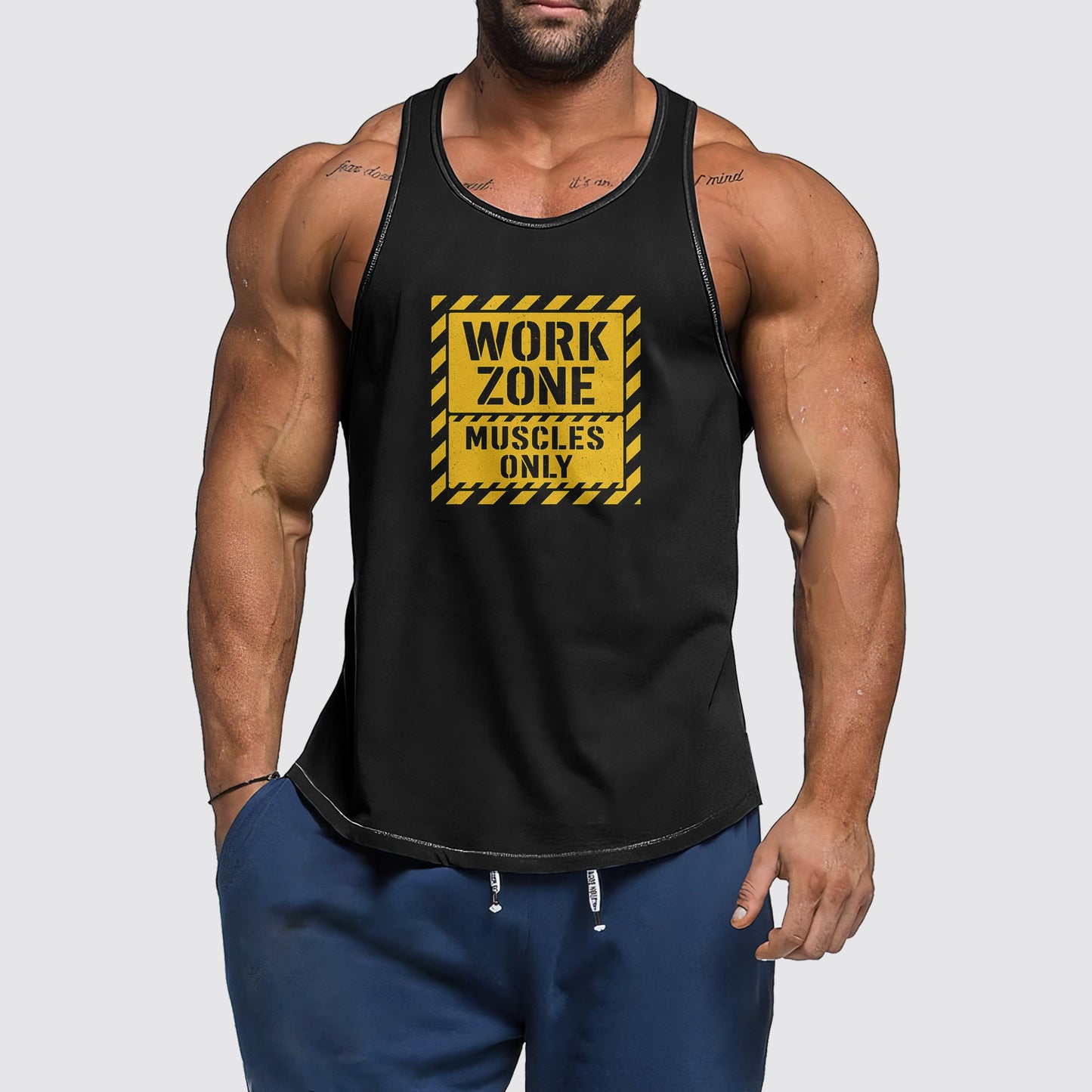 Ultimate Gym Tank Top for Men: Stay Cool and Comfy During Intense Workouts- AA08350