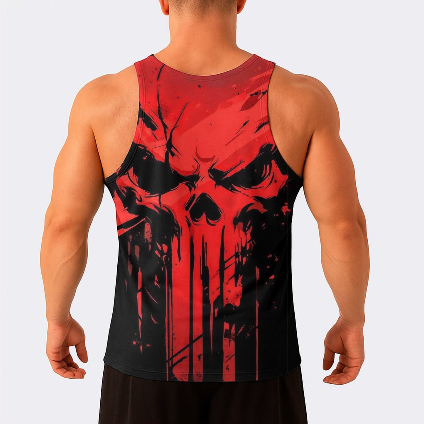 Skull Power Training Tank Top for Men- AA08449