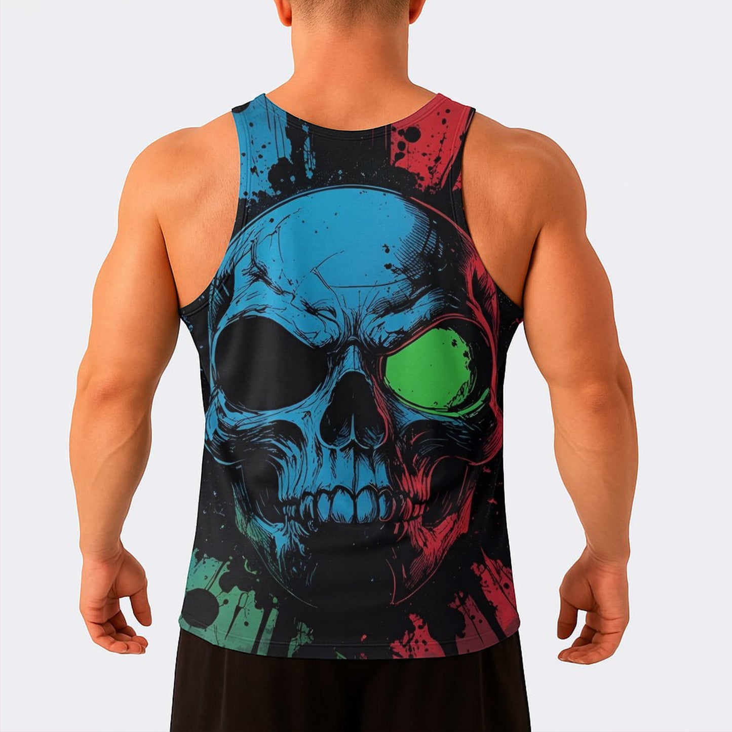 Skull Power Training Tank Top for Men- AA08451