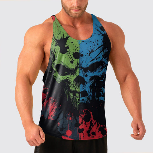 Skull Power Training Tank Top for Men- AA08452