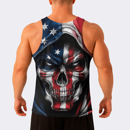 Skull Power Training Tank Top for Men- AA08454