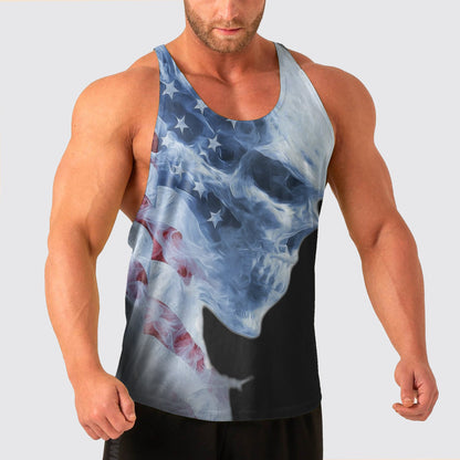 Skull Power Training Tank Top for Men- AA08455