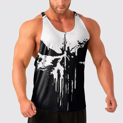 Skull Power Training Tank Top for Men- AA08456