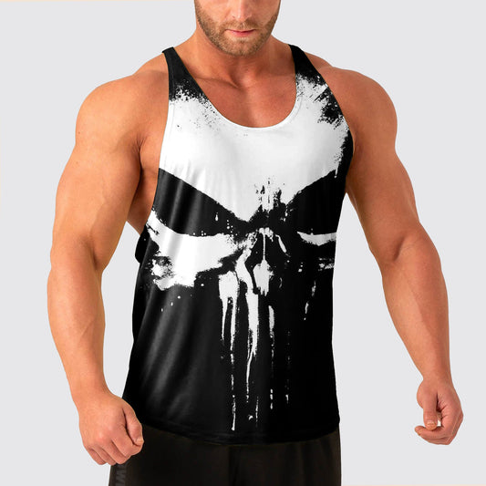 Skull Power Training Tank Top for Men- AA08457
