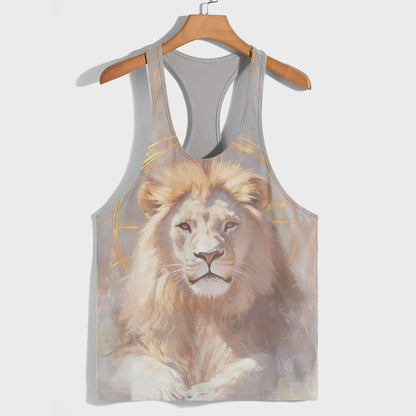 Lion 3D Racerback Tank Top- AA08501