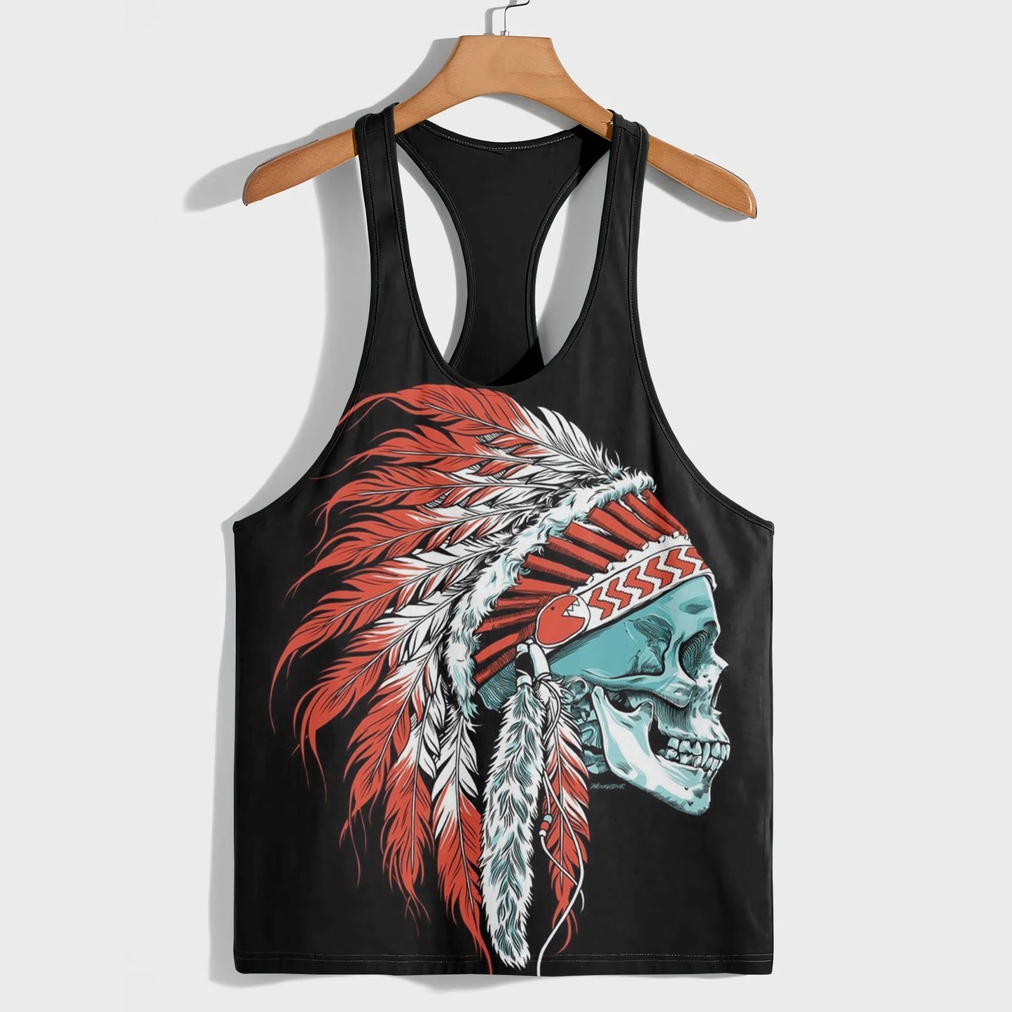 Skull 3D Racerback Tank Top- AA08531