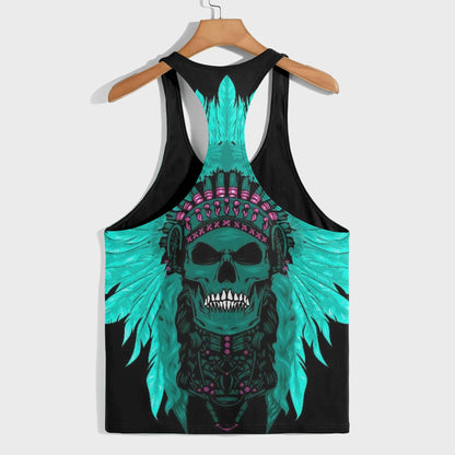 Skull 3D Racerback Tank Top- AA08532