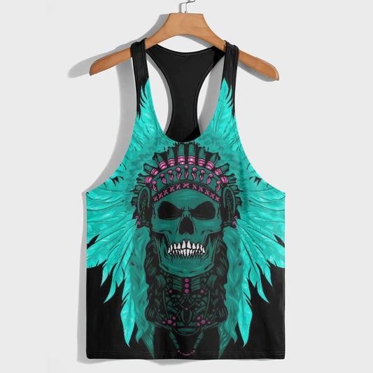 Skull 3D Racerback Tank Top- AA08532