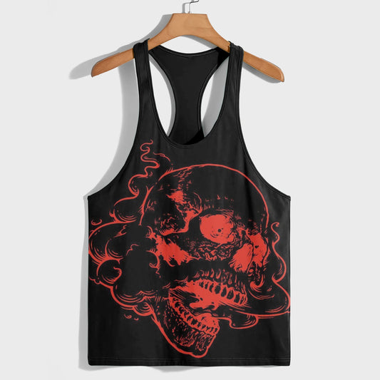 Skull 3D Racerback Tank Top- AA08534