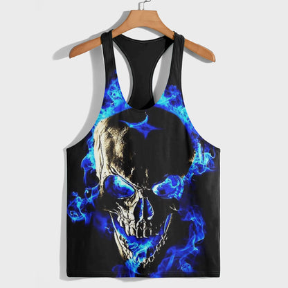 Skull 3D Racerback Tank Top- AA08537