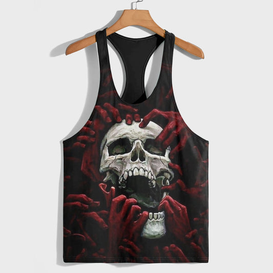 Skull 3D Racerback Tank Top- AA08543