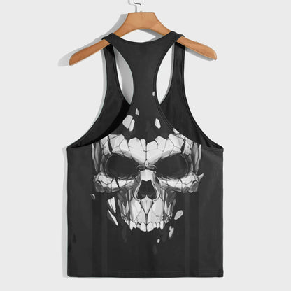 Skull 3D Racerback Tank Top- AA08545