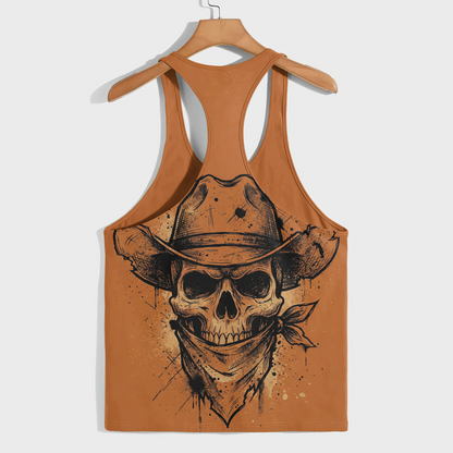 Skull 3D Racerback Tank Top- AA08652