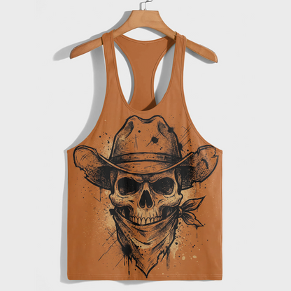 Skull 3D Racerback Tank Top- AA08652