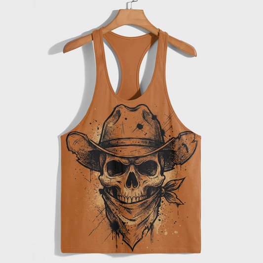 Skull 3D Racerback Tank Top- AA08652