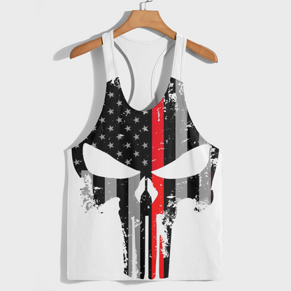 Skull 3D Racerback Tank Top- AA08688