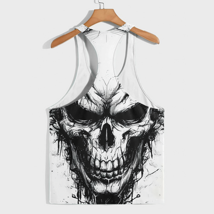 Skull 3D Racerback Tank Top- AA08697