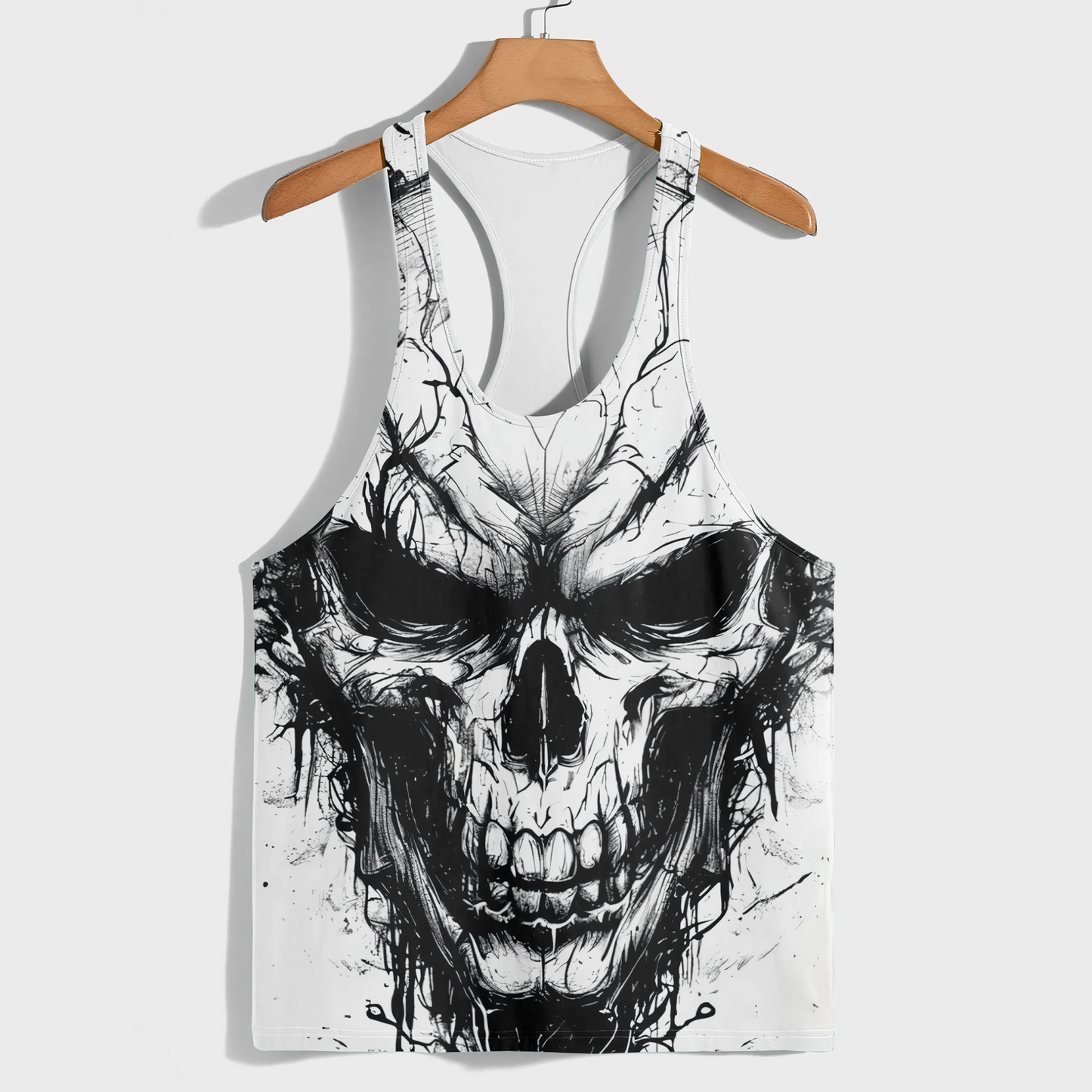 Skull 3D Racerback Tank Top- AA08697