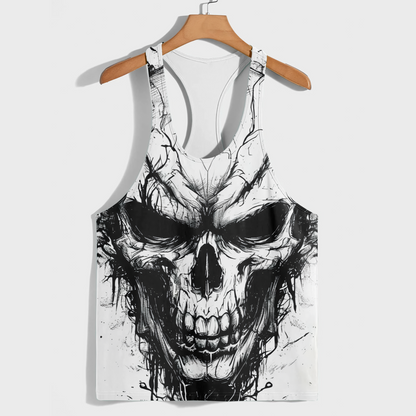 Skull 3D Racerback Tank Top- AA08697