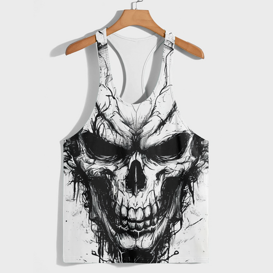 Skull 3D Racerback Tank Top- AA08697