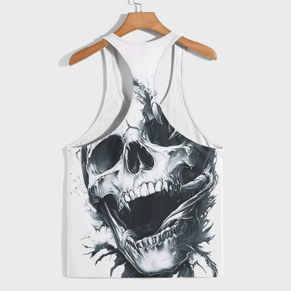 Skull 3D Racerback Tank Top- AA08698