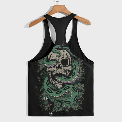 Skull 3D Racerback Tank Top- AA08699