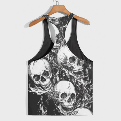 Skull 3D Racerback Tank Top- AA08701