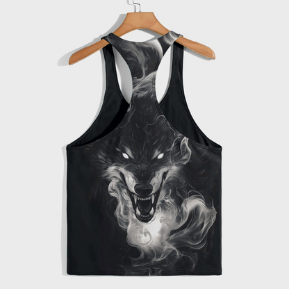 Savage Wolf Racerback Tank Top- AA08825