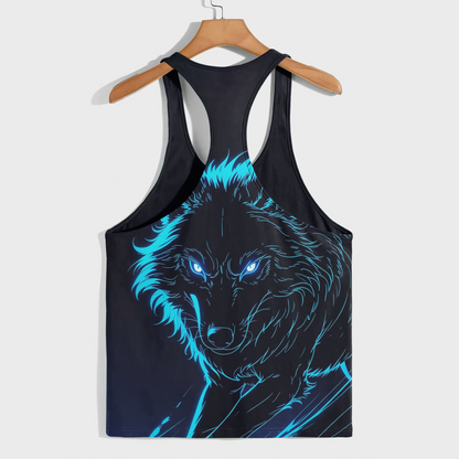 Savage Wolf Racerback Tank Top- AA08828