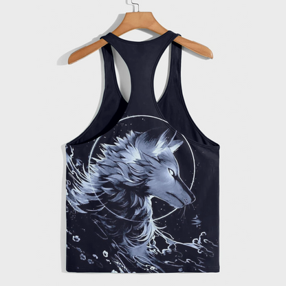 Savage Wolf Racerback Tank Top- AA08830