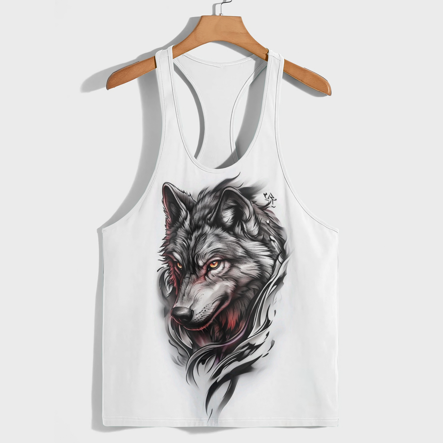 Savage Wolf Racerback Tank Top- AA08834