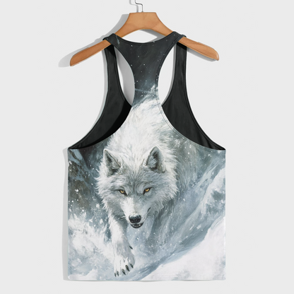 Savage Wolf Racerback Tank Top- AA08836
