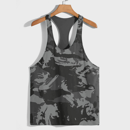 Camo Racerback Tank Top – Tactical Strength for Bodybuilders- AA08850