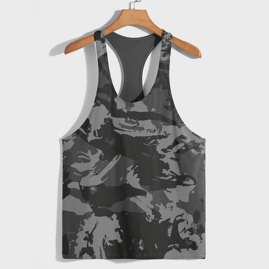 Camo Racerback Tank Top – Tactical Strength for Bodybuilders- AA08850