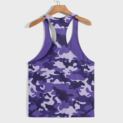 Camo Racerback Tank Top – Tactical Strength for Bodybuilders- AA08853