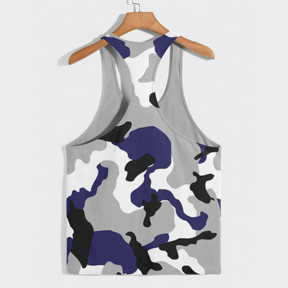 Camo Racerback Tank Top – Tactical Strength for Bodybuilders- AA08858