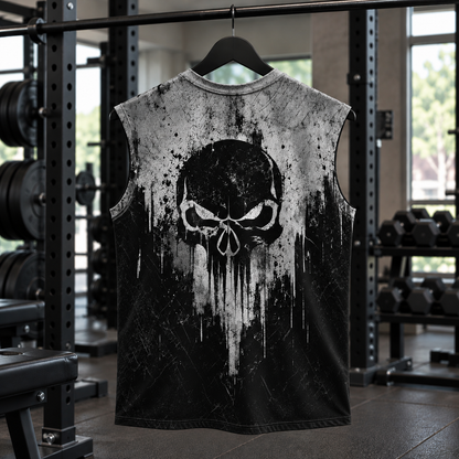 Dread Skull Cut-Off Tank- TT03321