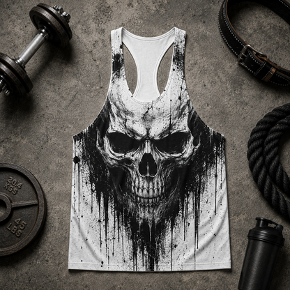 Skull 3D Racerback Tank Top- TT03173