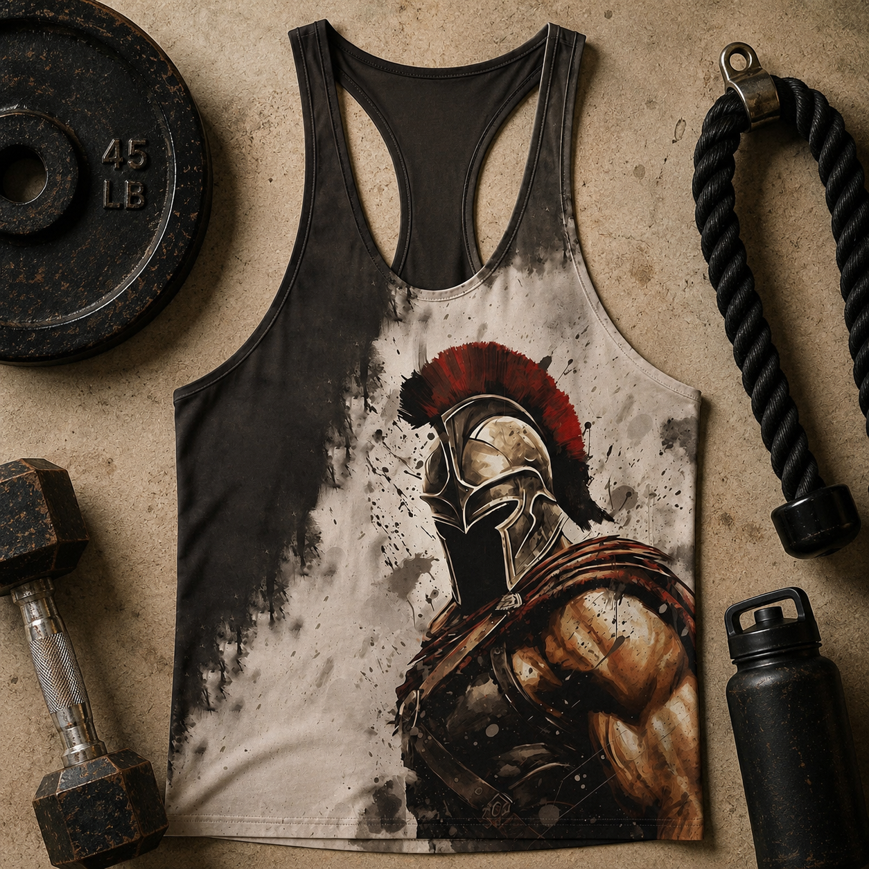 Warrior Spirit 3D Racerback Tank Top- AA05249