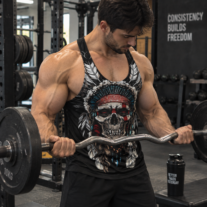 Skull 3D Racerback Tank Top- AA08530