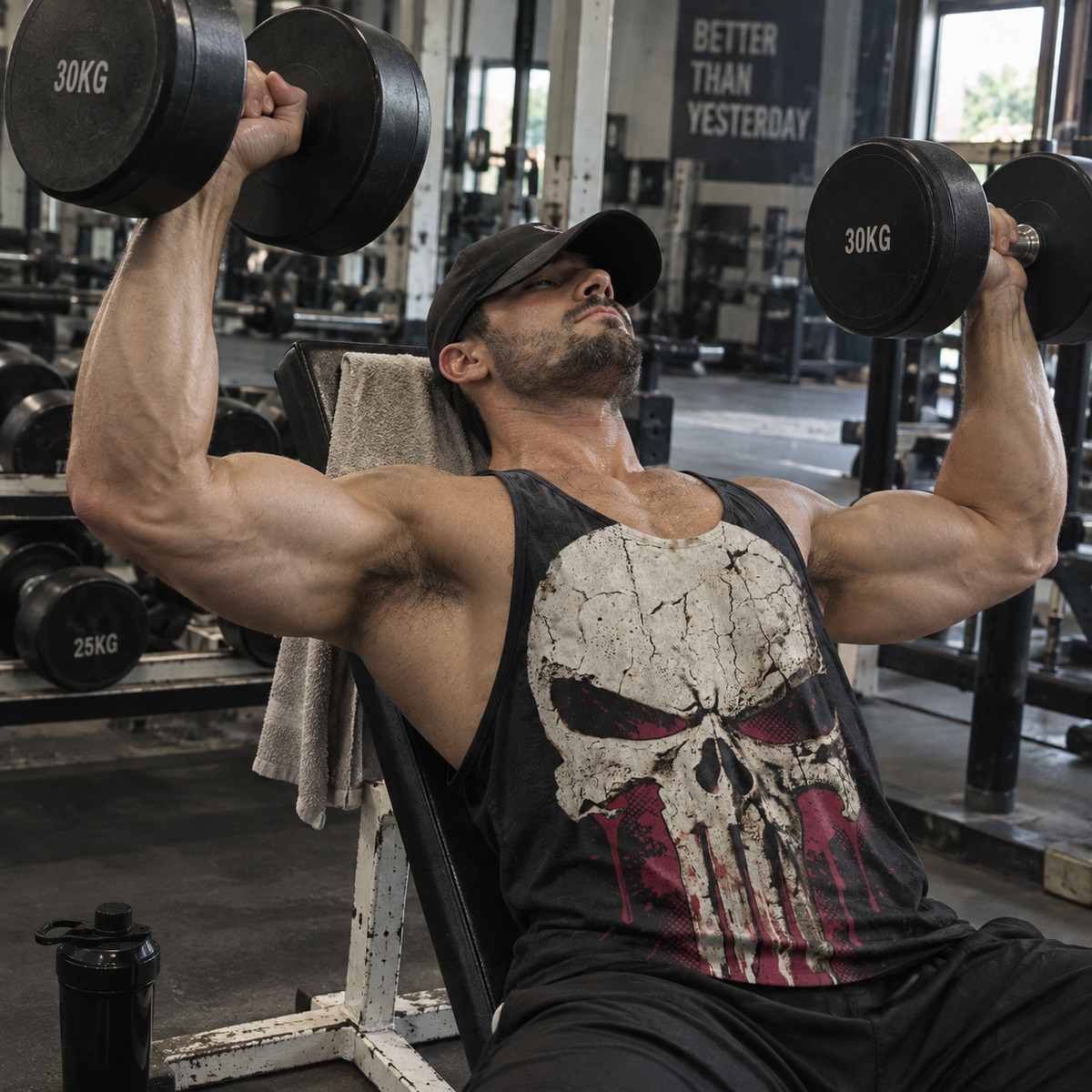 Skull 3D Racerback Tank Top- AA08654