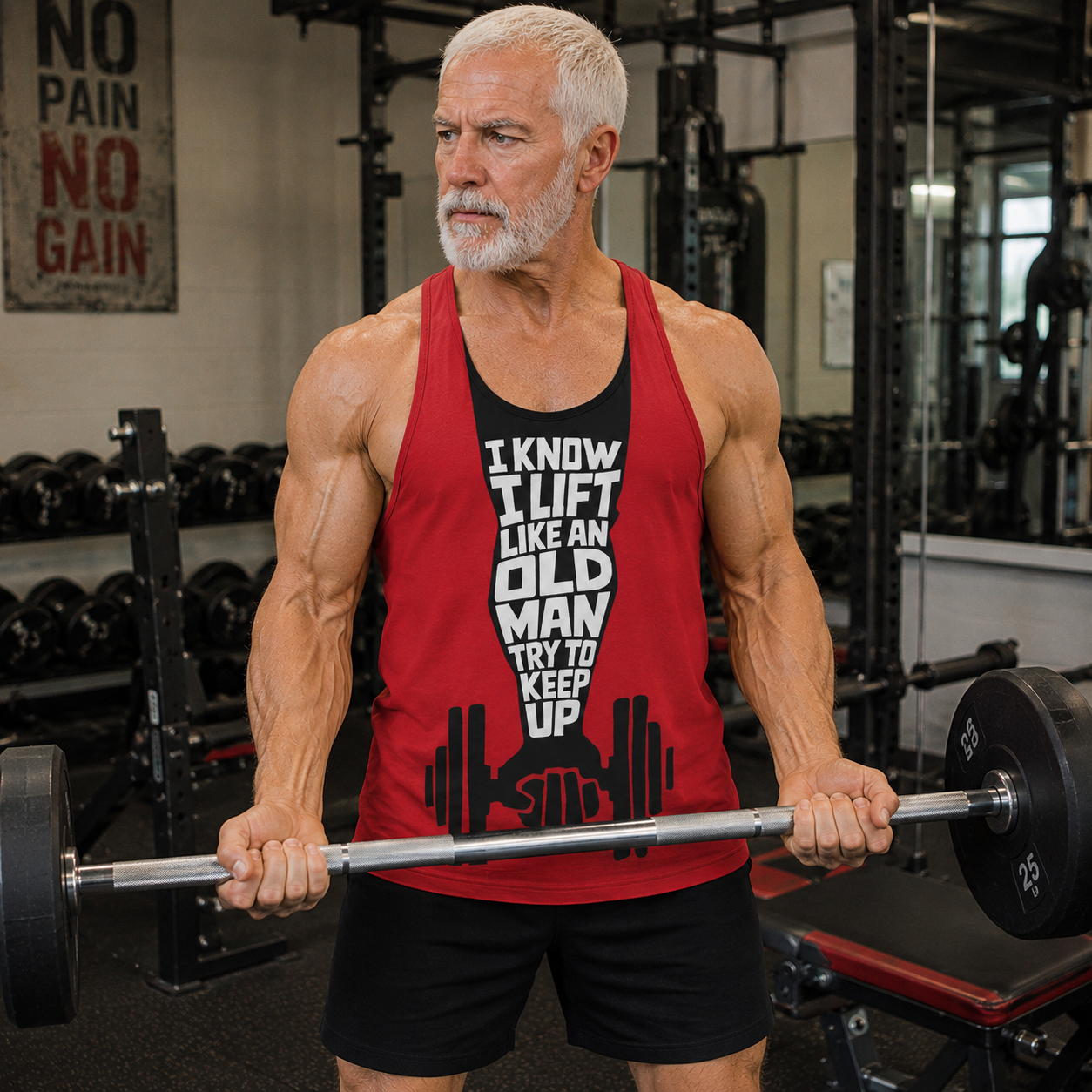 Bodybuilding Racerback Tank Top- TT03282