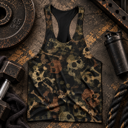 Camo Racerback Tank Top – Tactical Strength for Bodybuilders- TT03202
