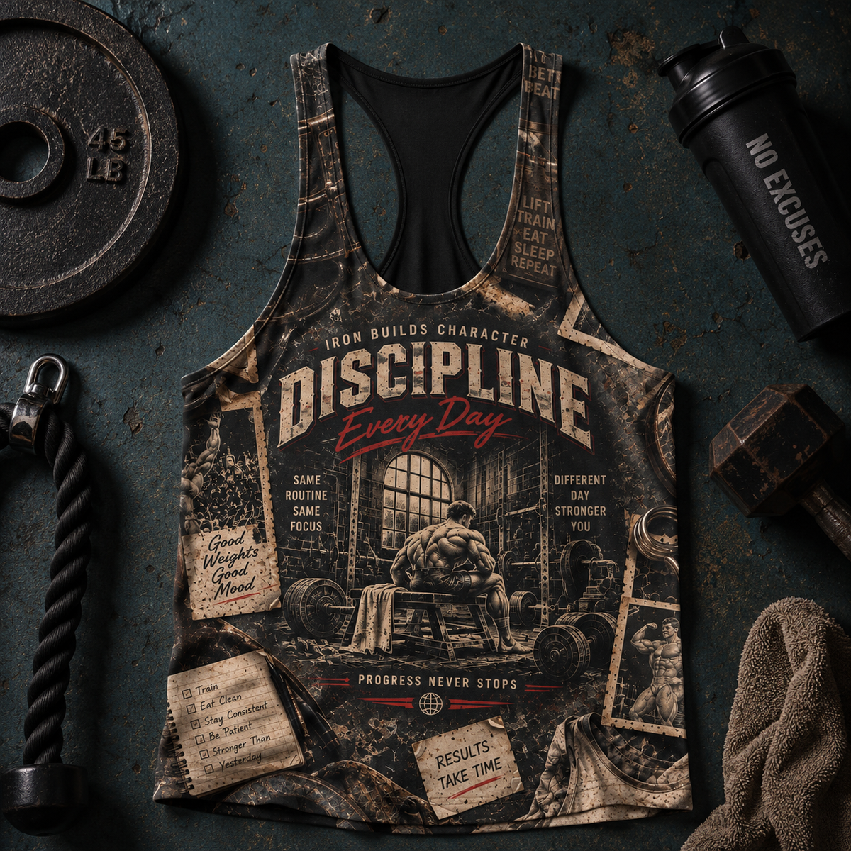 Bodybuilding Racerback Tank Top- TT03378