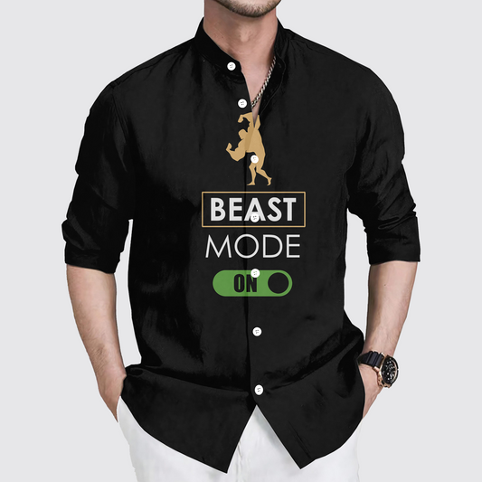 GymPro Stand Collar Button Shirt- TT00785