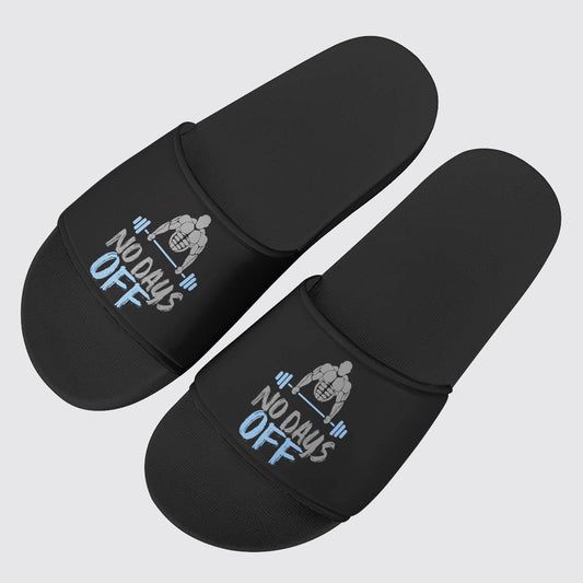 PU Leather Slippers with PVC Sole: Gym Lovers- TT00893