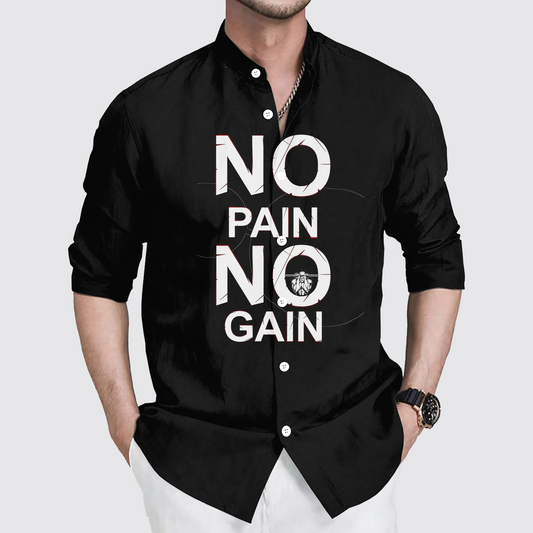 GymPro Stand Collar Button Shirt- TT00929