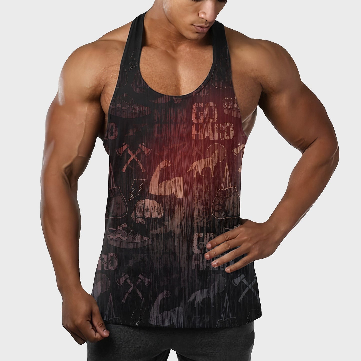 Customizable Bodybuilding Racerback Tank Top- TT01211