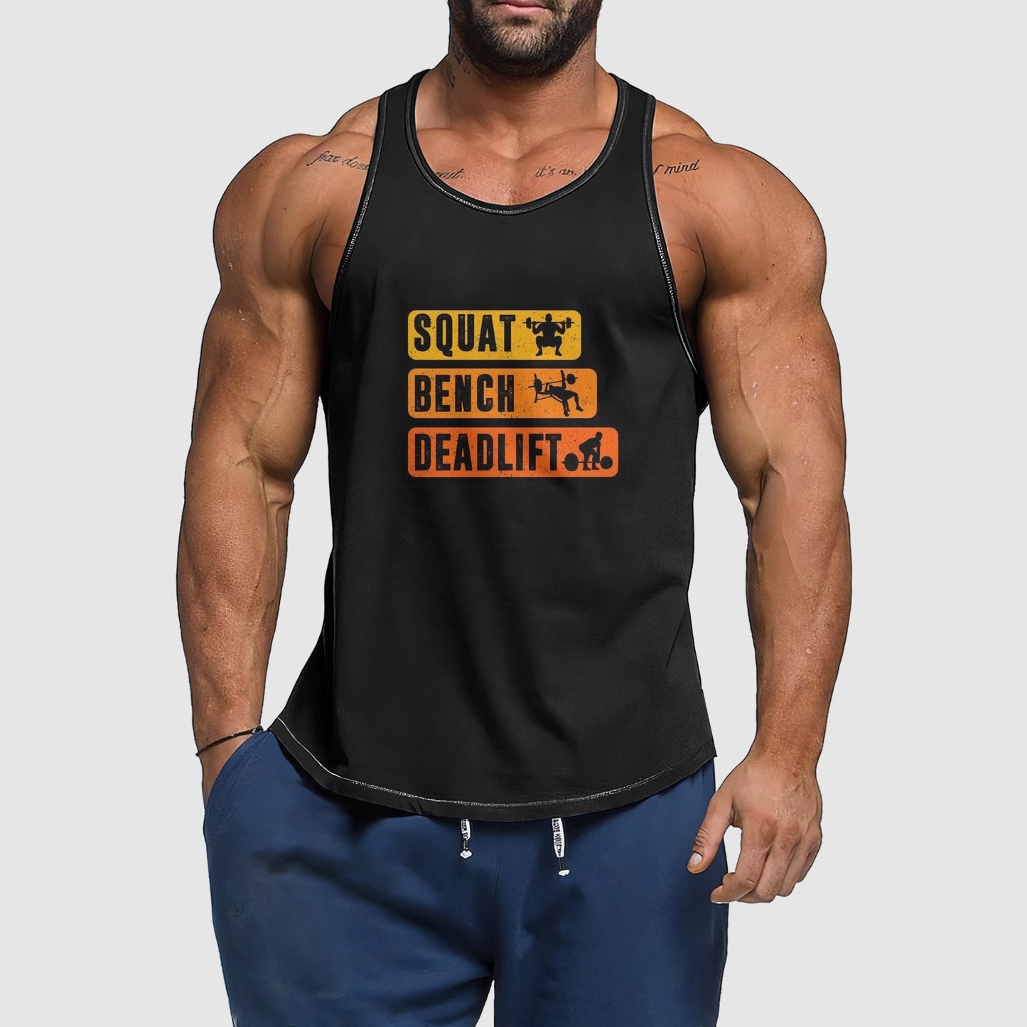 Ultimate Gym Tank Top for Men: Stay Cool and Comfy During Intense Workouts- TT01412