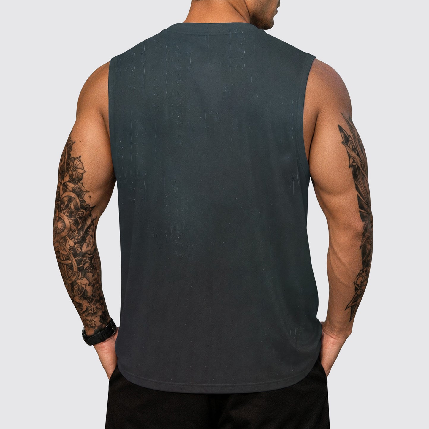 Skull 3D Round Neck Tank Top- AA05479
